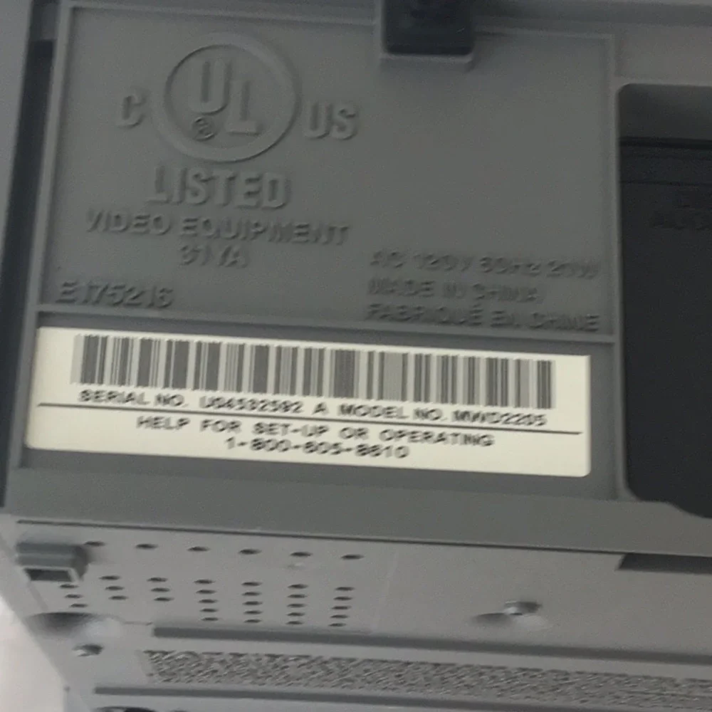Magnavox DVD/VCR playerMWD2205